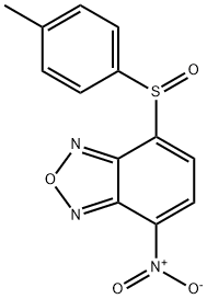 2,1,3-Benzoxadiazole, 4-[(4-methylphenyl)sulfinyl]-7-nitro- 结构式