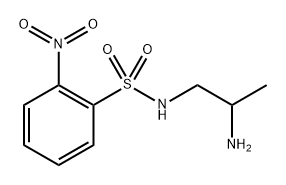 N-(2-氨基丙基)-2-硝基苯磺酰胺 结构式