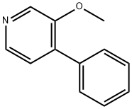 Pyridine, 3-methoxy-4-phenyl- Structure