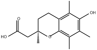 (R)-(+)-3,4-二氢-6-羟基-2,5,7,8-四甲基-2H-1-苯并吡喃-2-乙酸 结构式