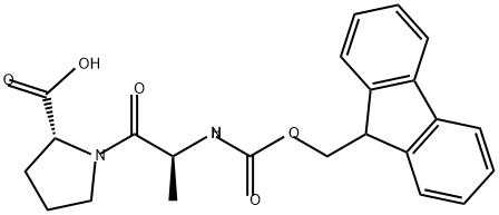 D-Proline, N-[(9H-fluoren-9-ylmethoxy)carbonyl]-L-alanyl- (9CI) Structure