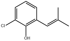Phenol, 2-chloro-6-(2-methyl-1-propen-1-yl)- Struktur