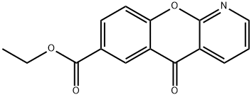 5H-[1]Benzopyrano[2,3-b]pyridine-7-carboxylic acid, 5-oxo-, ethyl ester,53944-45-9,结构式