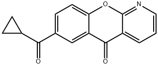 5H-[1]Benzopyrano[2,3-b]pyridin-5-one, 7-(cyclopropylcarbonyl)- 结构式