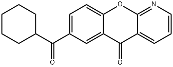 7-cyclohexanecarbonyl-chromeno(2,3-b)pyridin-5-one Struktur