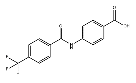 Benzoic acid, 4-[[4-(trifluoromethyl)benzoyl]amino]-,54102-15-7,结构式