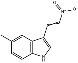 1H-Indole, 5-methyl-3-(2-nitroethenyl)- Struktur