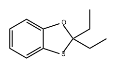 1,3-Benzoxathiole, 2,2-diethyl- Struktur