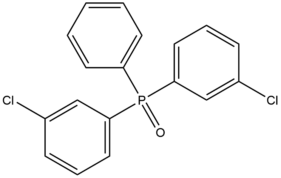 Phosphine oxide, bis(3-chlorophenyl)phenyl- Structure