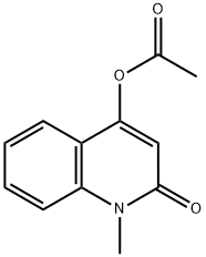 2(1H)-Quinolinone, 4-(acetyloxy)-1-methyl- Structure