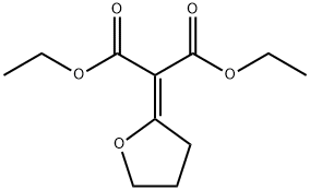 1,3-(2-氧杂环戊烷-2-亚基)丙二酸二乙酯, 54362-89-9, 结构式