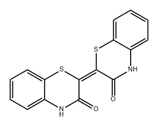 2H-1,4-Benzothiazin-3(4H)-one, 2-(3,4-dihydro-3-oxo-2H-1,4-benzothiazin-2-ylidene)-, (2Z)- Structure