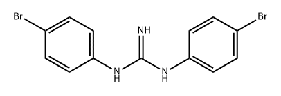 Guanidine, N,N'-bis(4-bromophenyl)- Structure