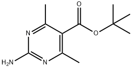 5-Pyrimidinecarboxylic acid, 2-amino-4,6-dimethyl-, 1,1-dimethylethyl ester Structure