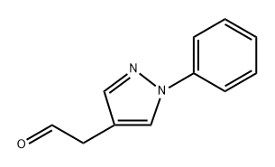 2-(1-苯基-1H-吡唑-4-基)乙醛 结构式