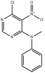 4-Pyrimidinamine, 6-chloro-N-methyl-5-nitro-N-phenyl- Struktur