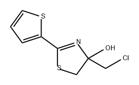 4-Thiazolol, 4-(chloromethyl)-4,5-dihydro-2-(2-thienyl)-