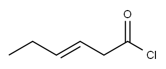 3-Hexenoyl chloride, (3E)- Structure