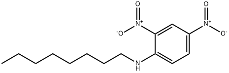 Benzenamine, 2,4-dinitro-N-octyl- Structure