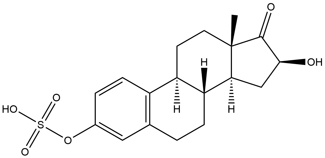 Estra-1,3,5(10)-trien-17-one, 16-hydroxy-3-(sulfooxy)-, (16β)- (9CI) Structure