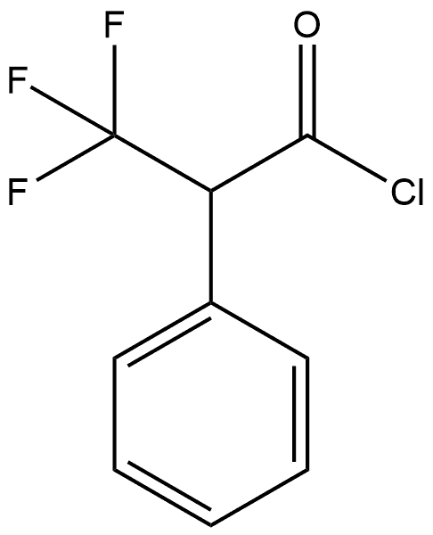 Benzeneacetyl chloride, α-(trifluoromethyl)- 结构式