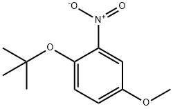 Benzene, 1-(1,1-dimethylethoxy)-4-methoxy-2-nitro- Struktur