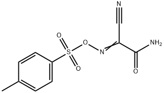 Acetamide, 2-cyano-2-[[[(4-methylphenyl)sulfonyl]oxy]imino]- 化学構造式