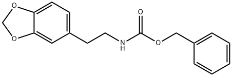 Carbamic acid, [2-(1,3-benzodioxol-5-yl)ethyl]-, phenylmethyl ester (9CI) Structure