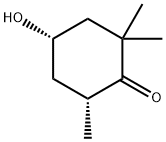 Cyclohexanone, 4-hydroxy-2,2,6-trimethyl-, (4S,6R)-