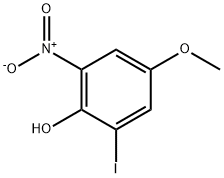 Phenol, 2-iodo-4-methoxy-6-nitro- 结构式