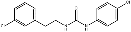 Urea, N-(4-chlorophenyl)-N'-[2-(3-chlorophenyl)ethyl]- Structure