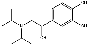 4-[2-[Bis(1-methylethyl)amino]-1-hydroxyethyl]-1,2-benzenediol Struktur