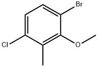 1-Bromo-4-chloro-2-methoxy-3-methylbenzene Struktur