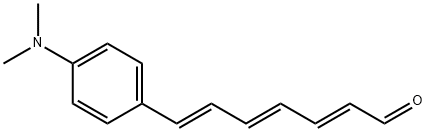2,4,6-Heptatrienal, 7-[4-(dimethylamino)phenyl]-, (2E,4E,6E)-,55298-77-6,结构式