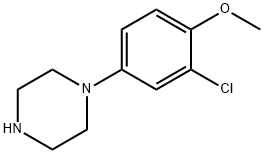 Piperazine, 1-(3-chloro-4-methoxyphenyl)- Structure