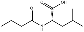 L-Leucine, N-(1-oxobutyl)- 结构式