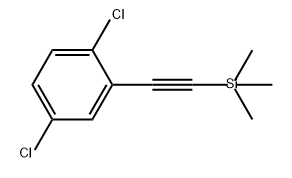 Benzene, 1,4-dichloro-2-[2-(trimethylsilyl)ethynyl]- Structure