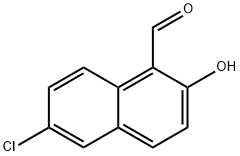 6-Chloro-2-hydroxy-1-naphthalenecarboxaldehyde Struktur