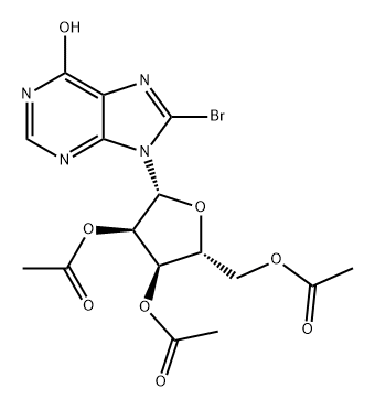 Inosine, 8-bromo-, 2',3',5'-triacetate 结构式