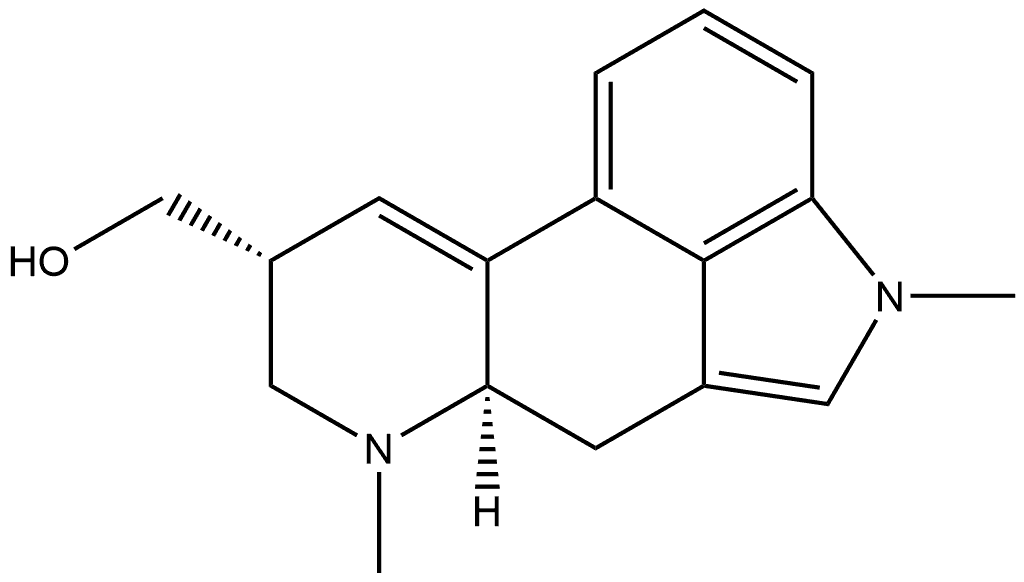 Ergoline-8-methanol, 9,10-didehydro-1,6-dimethyl-, (8β)- Structure
