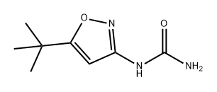 Urea, N-[5-(1,1-dimethylethyl)-3-isoxazolyl]- Structure