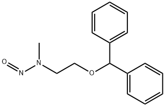 Ethanamine, 2-(diphenylmethoxy)-N-methyl-N-nitroso- Struktur