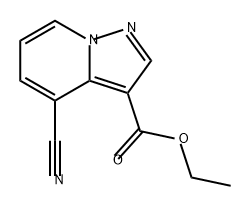Pyrazolo[1,5-a]pyridine-3-carboxylic acid, 4-cyano-, ethyl ester Structure