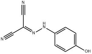 Propanedinitrile, 2-[2-(4-hydroxyphenyl)hydrazinylidene]- Structure