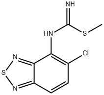 Carbamimidothioic acid, N-(5-chloro-2,1,3-benzothiadiazol-4-yl)-, methyl ester Struktur