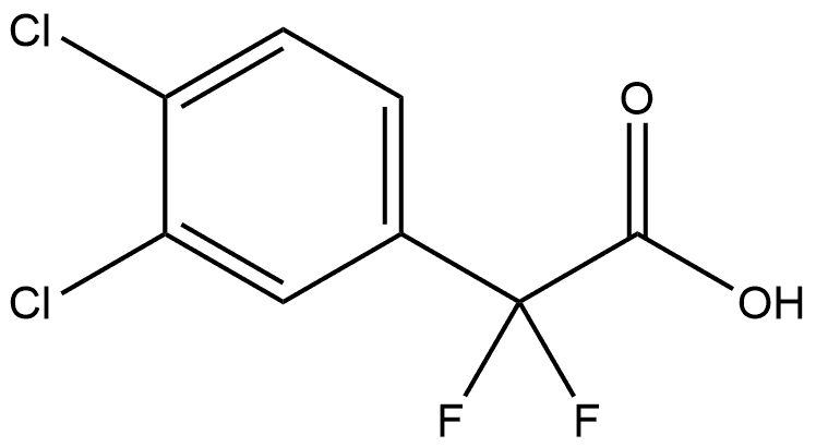 2-(3,4-dichlorophenyl)-2,2-difluoroacetic acid Struktur
