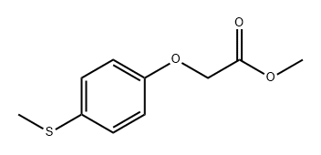 Acetic acid, 2-[4-(methylthio)phenoxy]-, methyl ester Structure