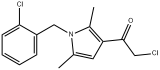 2-chloro-1-{1-[(2-chlorophenyl)methyl]-2,5-dimeth
yl-1H-pyrrol-3-yl}ethan-1-one 结构式