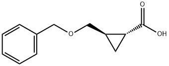 (1R,2R)-2-((苄氧基)甲基)环丙烷-1-羧酸, 561055-27-4, 结构式