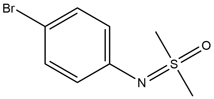 Benzenamine, 4-bromo-N-(dimethyloxido-λ4-sulfanylidene)- Structure